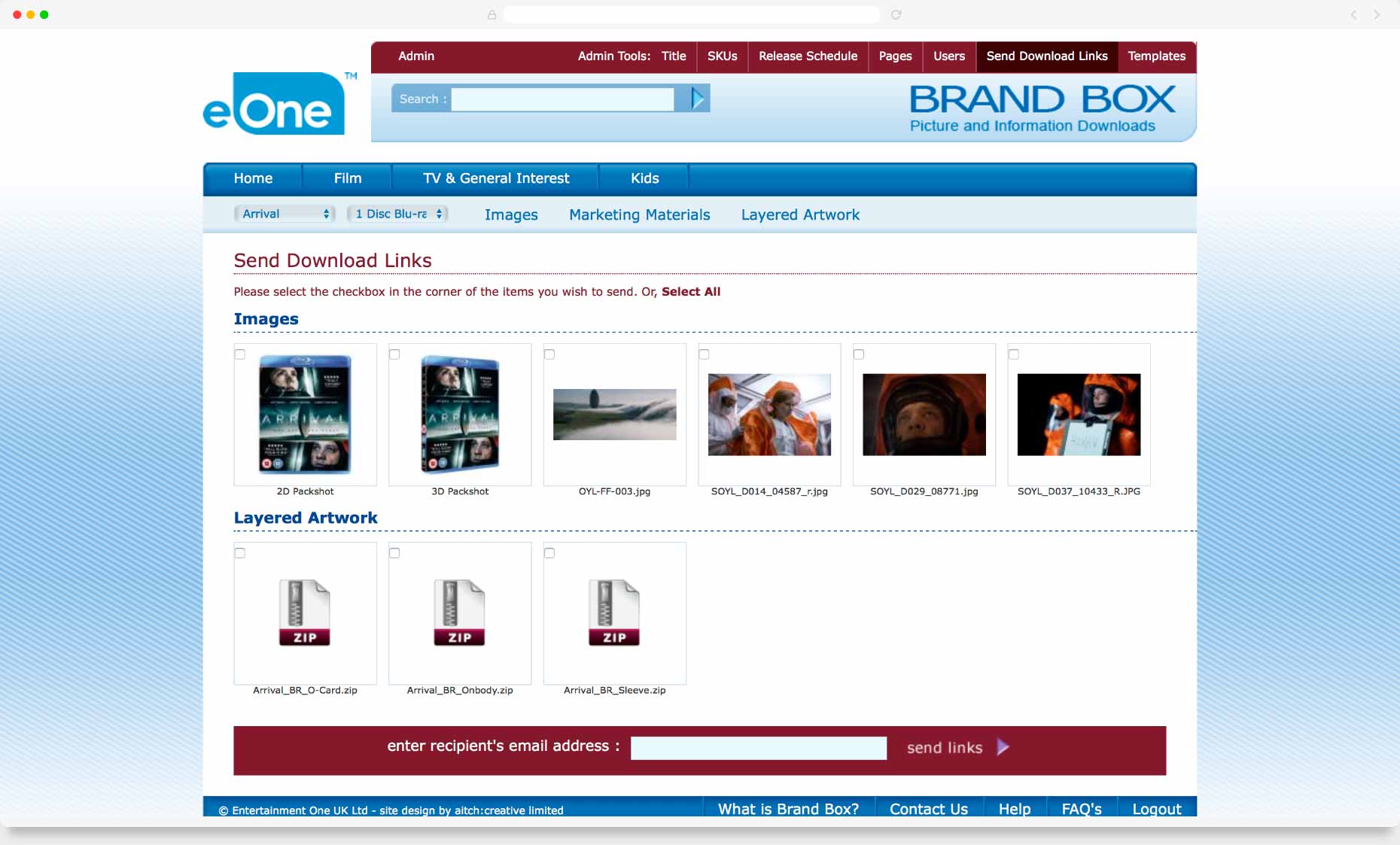 Website Design & Development - eOne, London