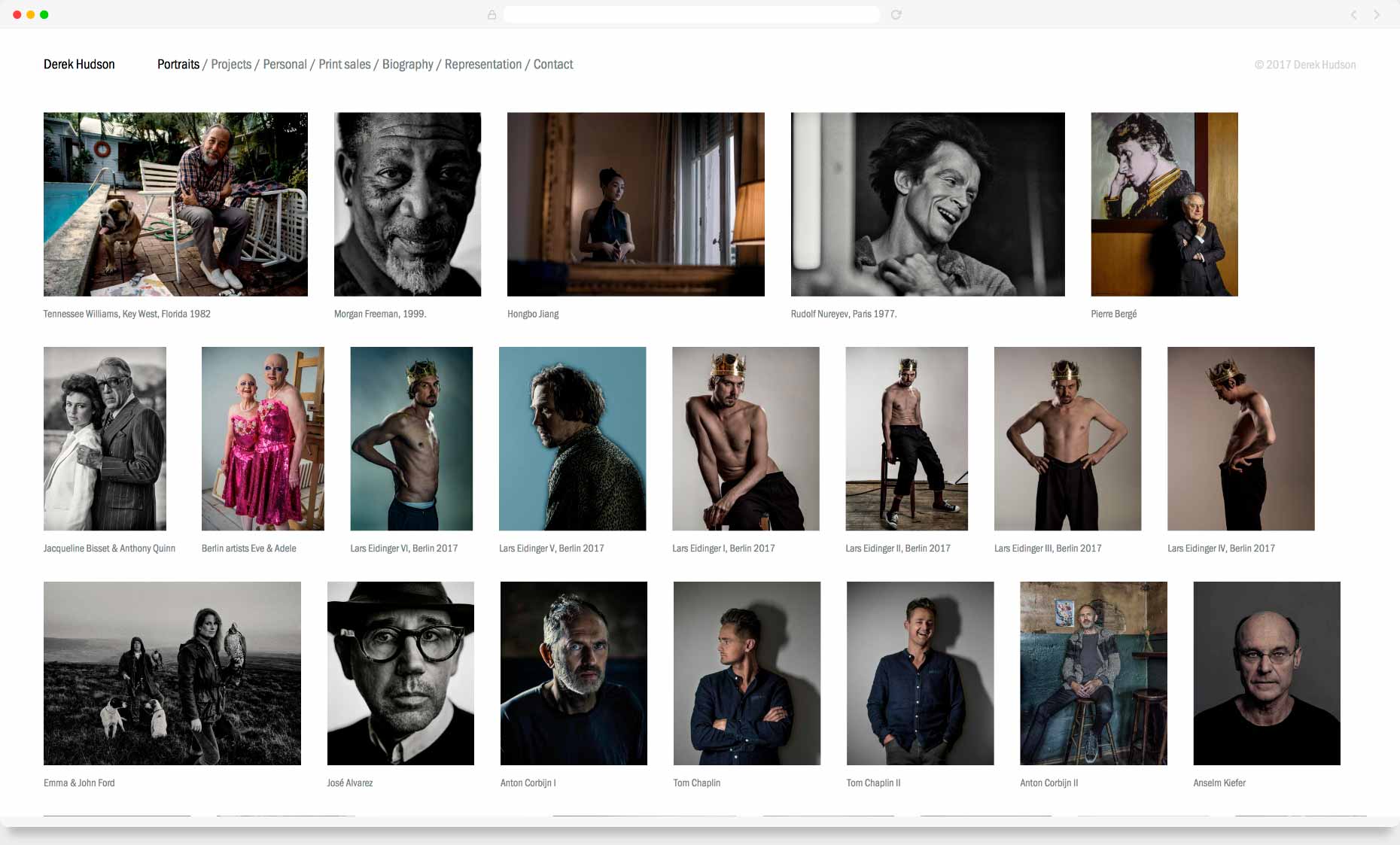 Website Design & Development - Derek Hudson, Berlin