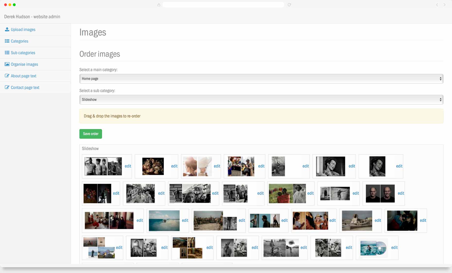 Website Design & Development - Derek Hudson, Berlin