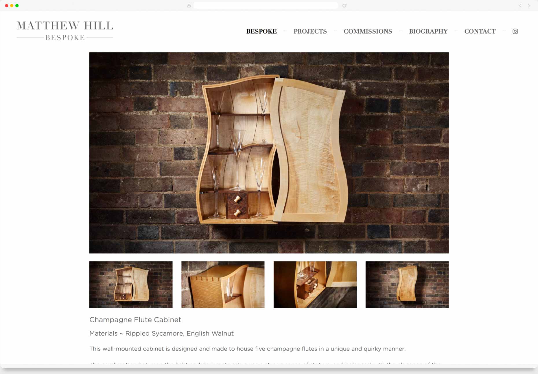 Website Design & Development - Matthew Hill Bespoke, Hertfordshire