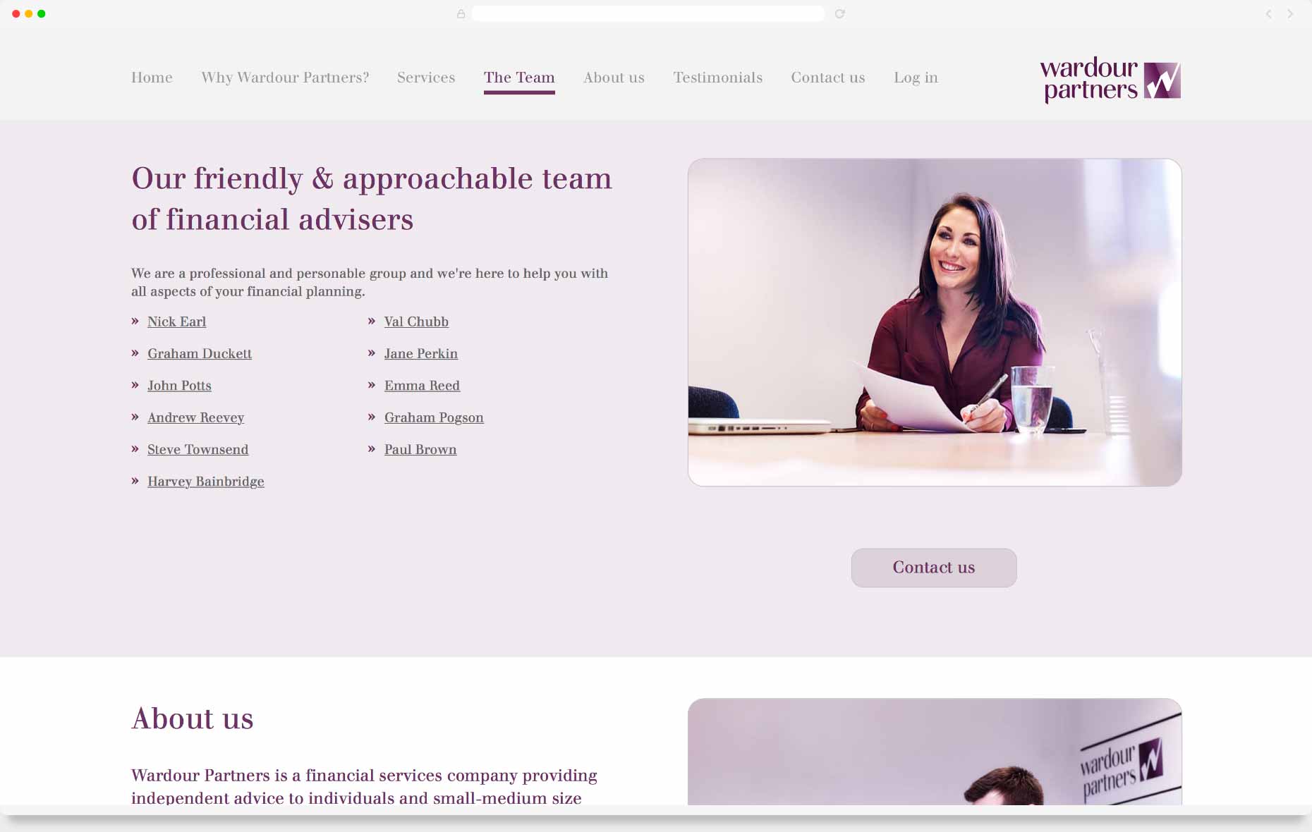 Website Design & Development - Wardour Partners, London